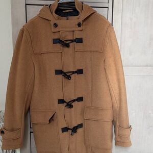 Zara Men's Brown Toggle Coat